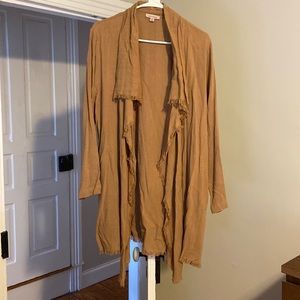 Tan fringe jacket